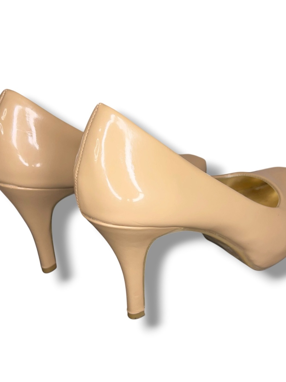 Size 7.5 Candies Nude Beige Heels Stilettos Neutral Y2K Comfort Euc Classic